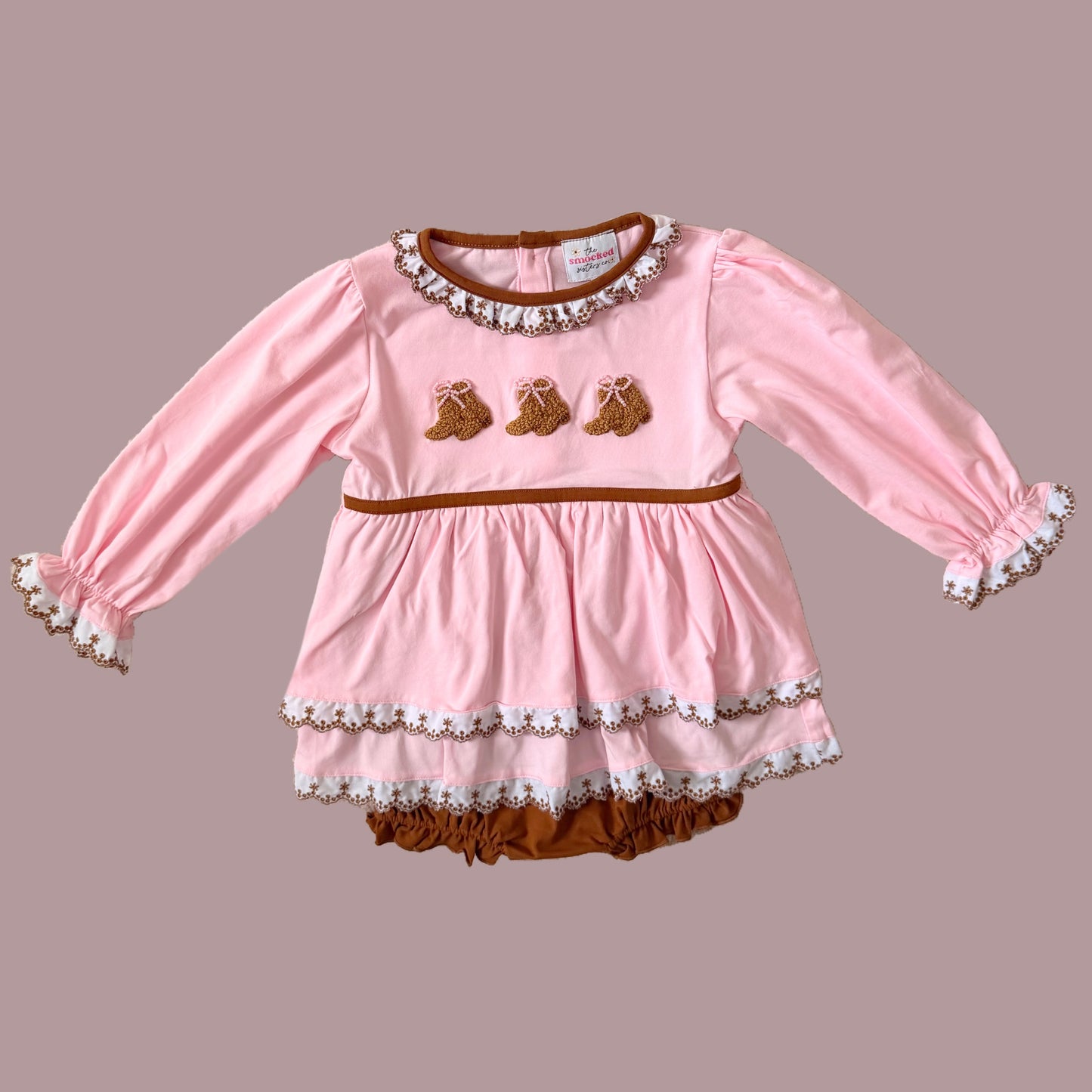PREORDER: French Knot Cowgirl Boots Skirted Bubble (November TAT)