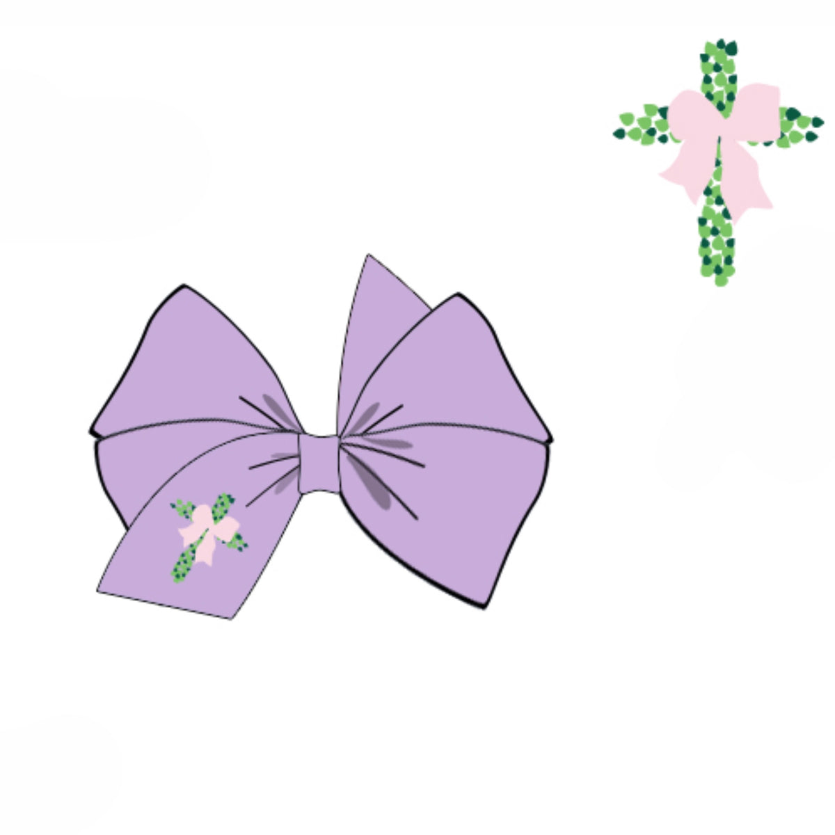 PREORDER: Brooklyn's Beaded Cross Bow (February TAT)