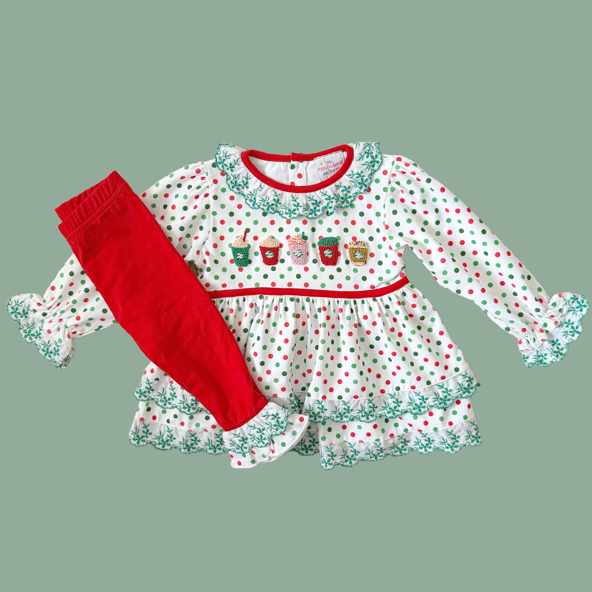 French Knot Cup Of Cheer Legging Set