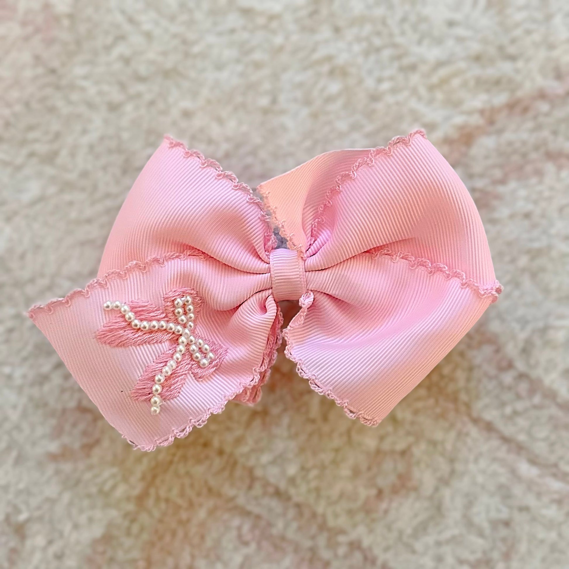 Pink Pearl Bow