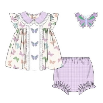 PREORDER: Butterfly Pearl Diaper Set (January TAT)