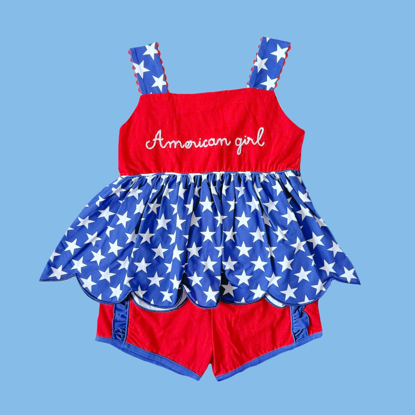 American Girl Shorts Set