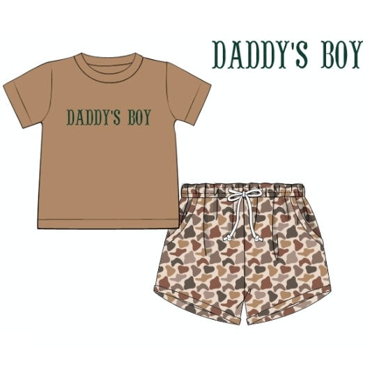 PREORDER: Camo Daddy's Boy Set (May TAT)