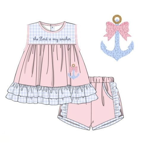 PREORDER: The Lord Is My Anchor Shorts Set (May TAT)