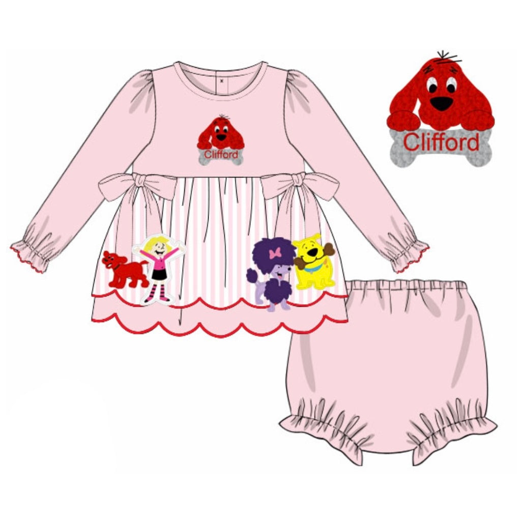 PREORDER: Big Red Dog Diaper Set (December TAT)