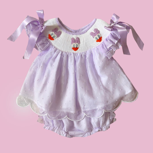 Chiffon Beaded Duck Diaper Set
