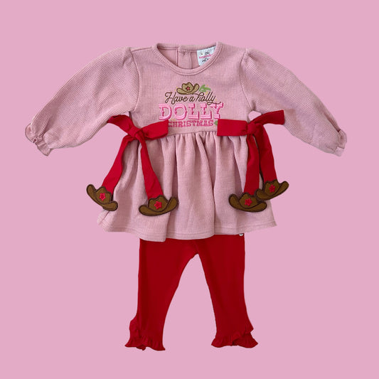 Have a Holly Dolly Christmas Legging Set