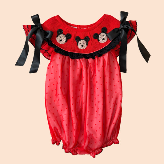 Beaded Red Mouse Bubble