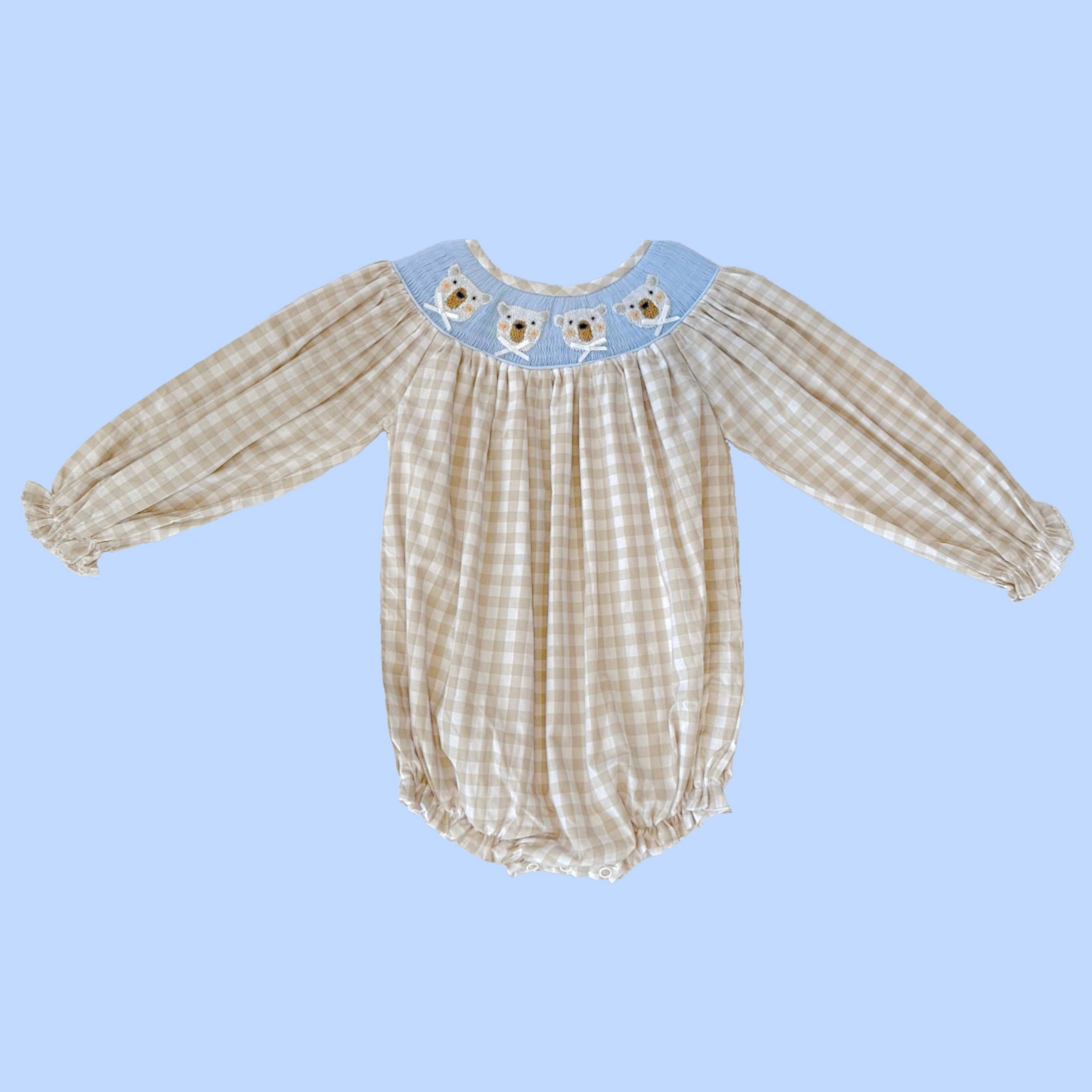 Girls Blue Ark Applique Romper by Three Sisters main image 1