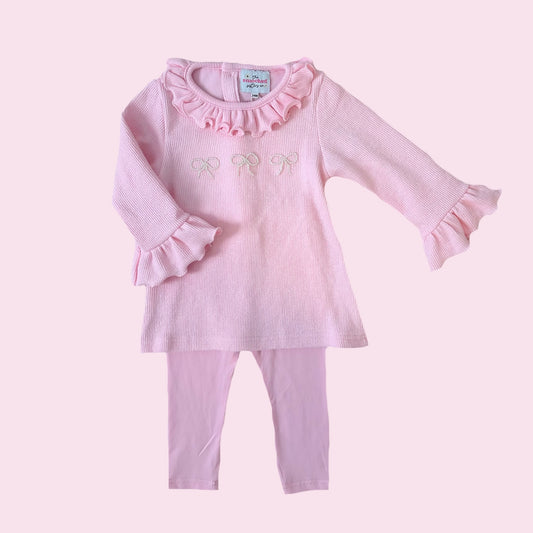 Pearl Bows Legging Set