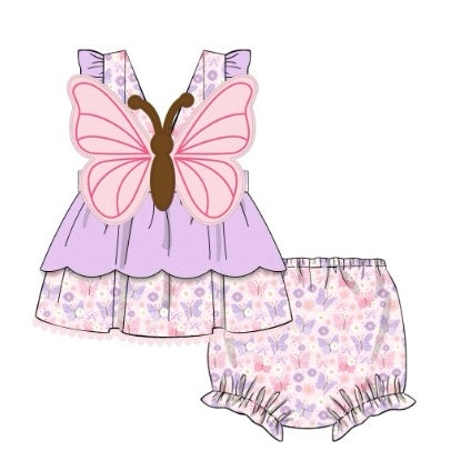 PREORDER: She is Beauty Butterfly Diaper Set (January TAT)