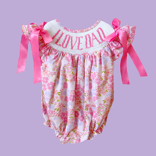 Spring Floral I Love Dad Bubble