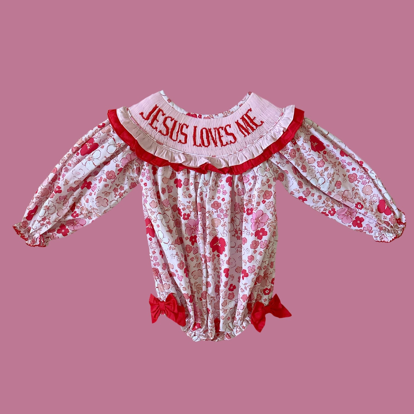 Jesus Loves Me Floral Bubble