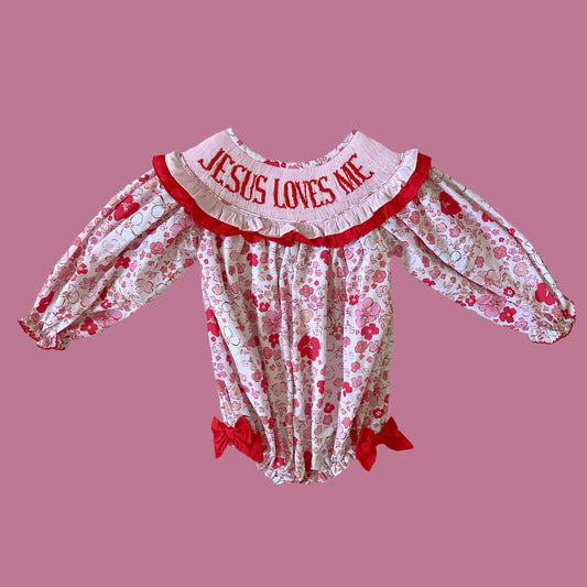 Jesus Loves Me Floral Bubble