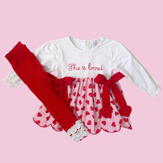 She Is Loved Legging Set