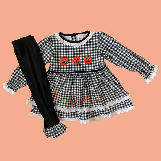 French Knot Happy Halloween Legging Set