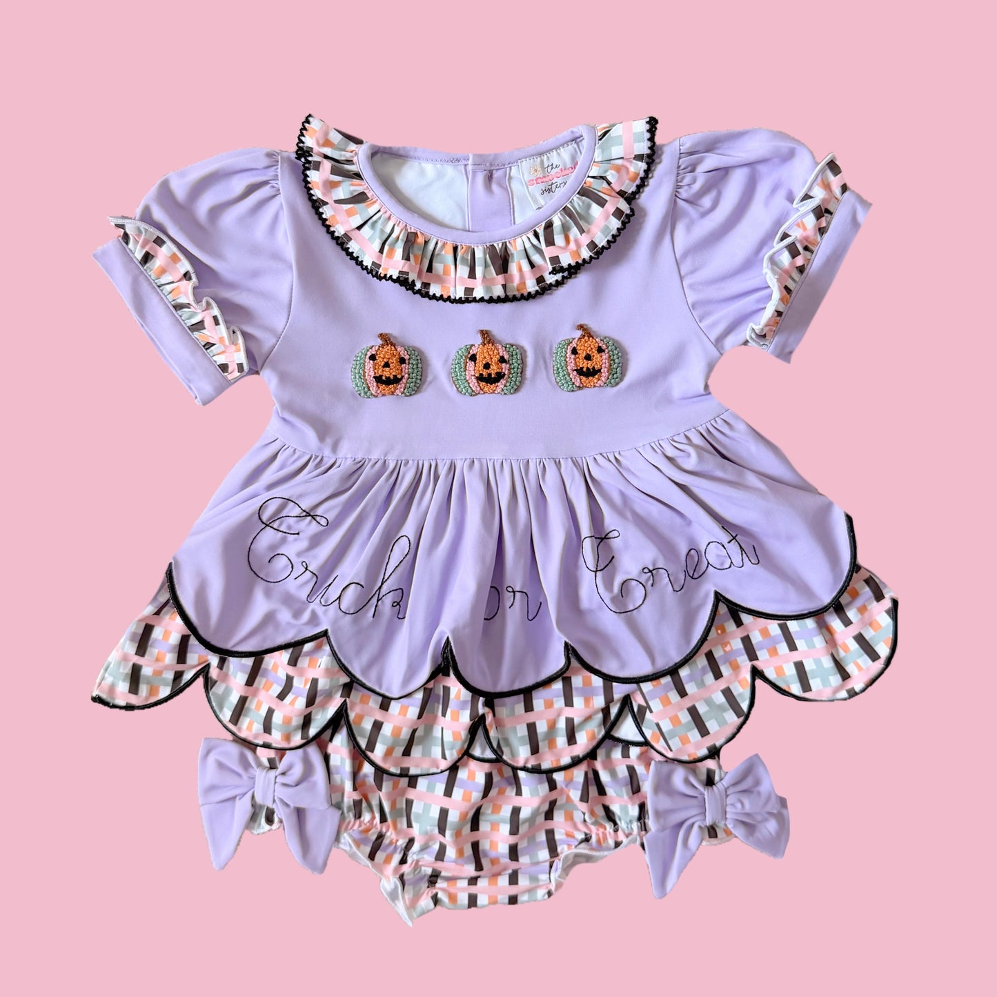 French Knot Trick or Treat Diaper Set