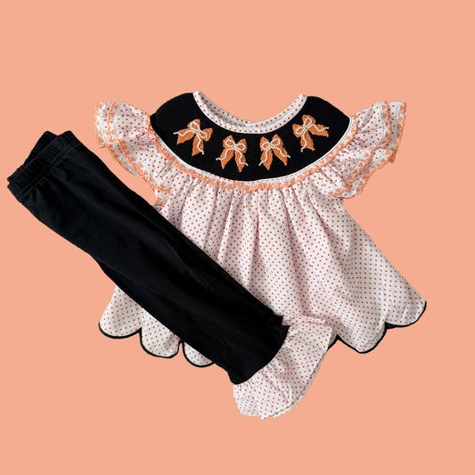 Halloween Bows Pants Set