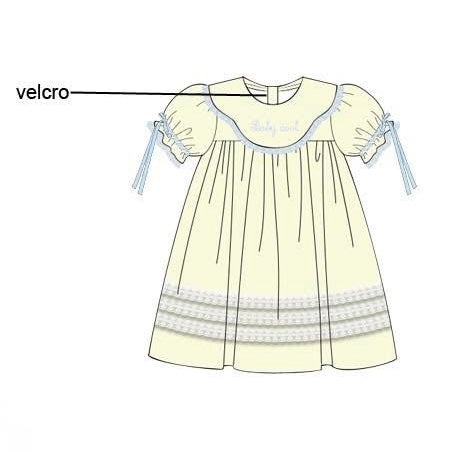 Yellow & Blue “Baby Doll” Doll Dress