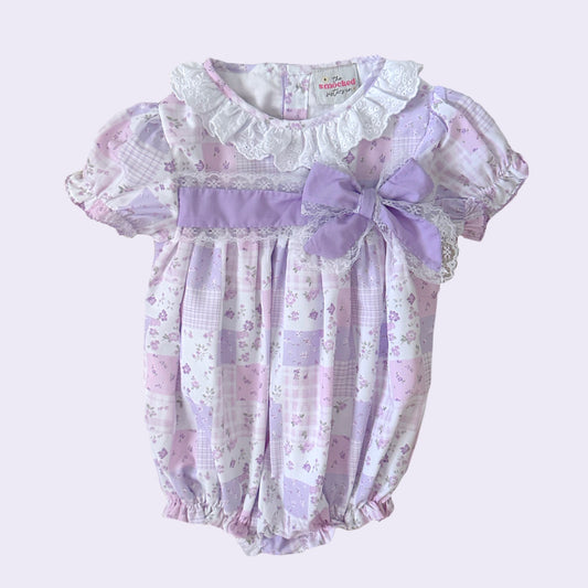 PREORDER: Spring Patchwork Lace Bow Bubble (January TAT)