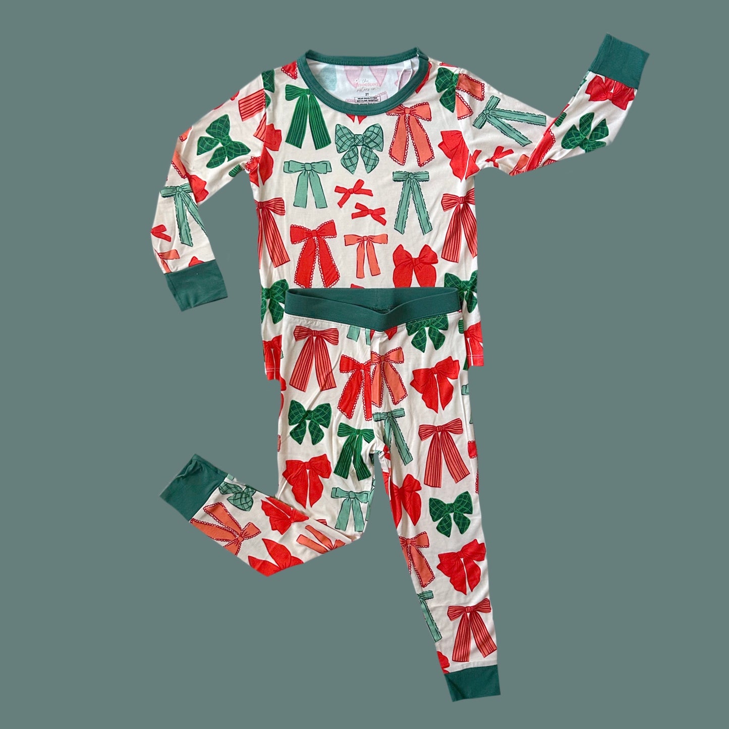 10K Christmas Bows Bamboo Set