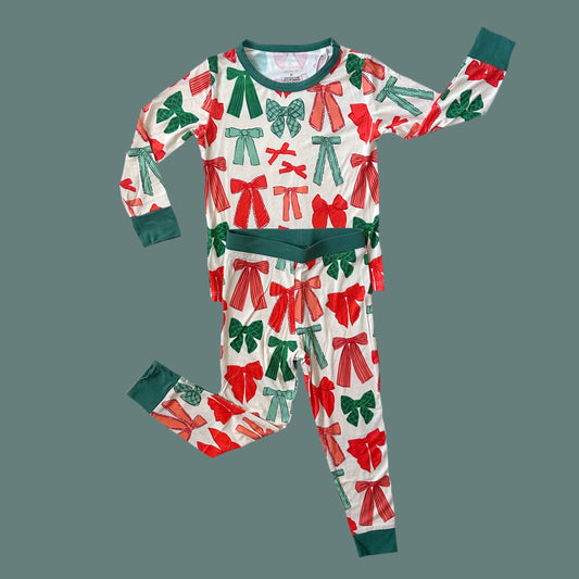 10K Christmas Bows Bamboo Set