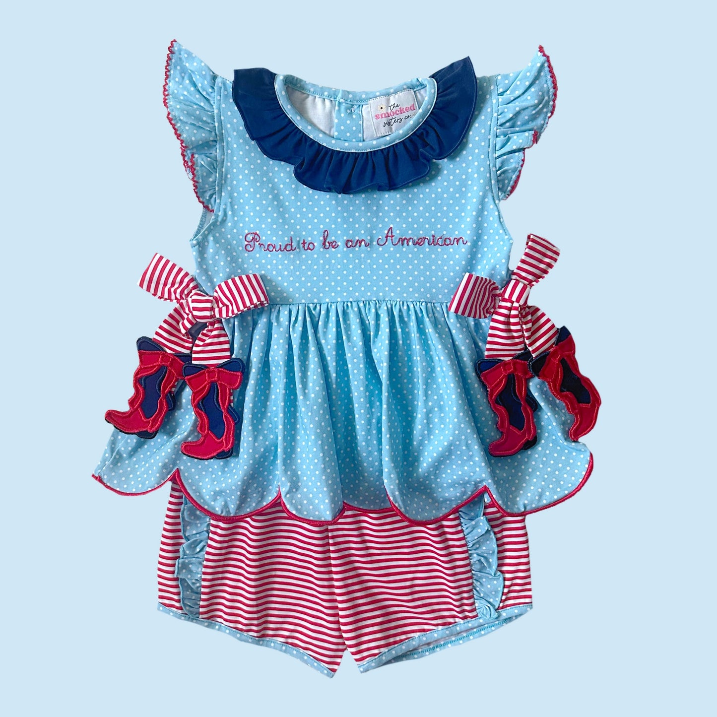Proud To Be An American Shorts Set