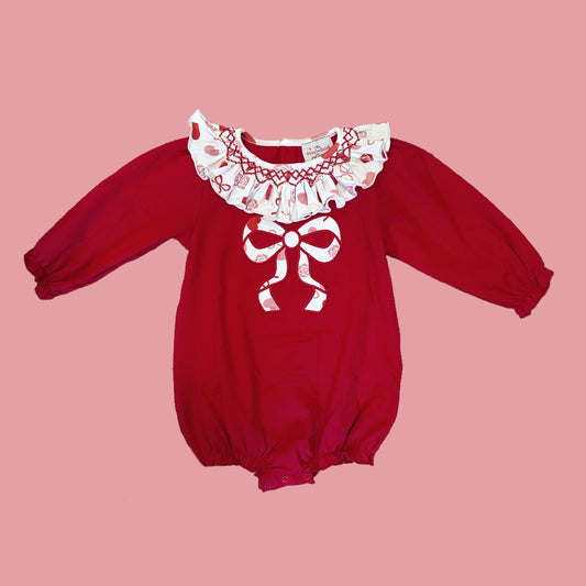 PREORDER: Appliqué Valentine’s Bow Bubble