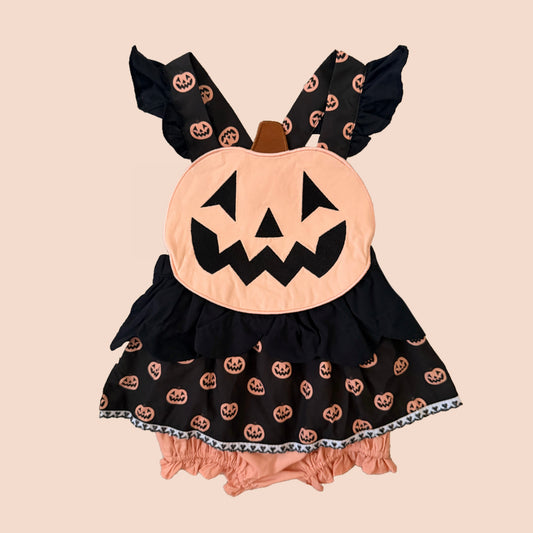 Large Applique Jack-O-Lantern Bubble