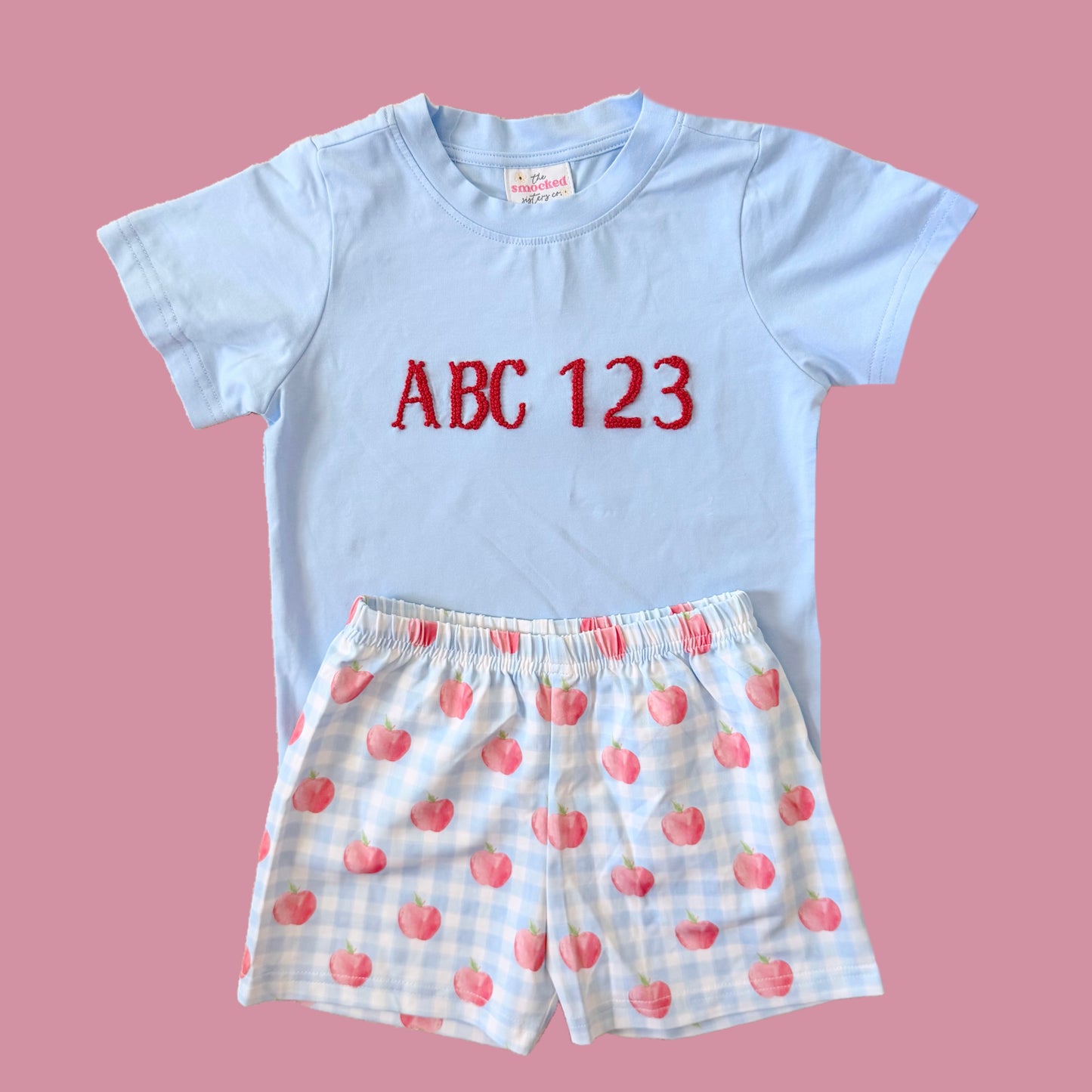 ABC123 Apples Back to School Boy Set