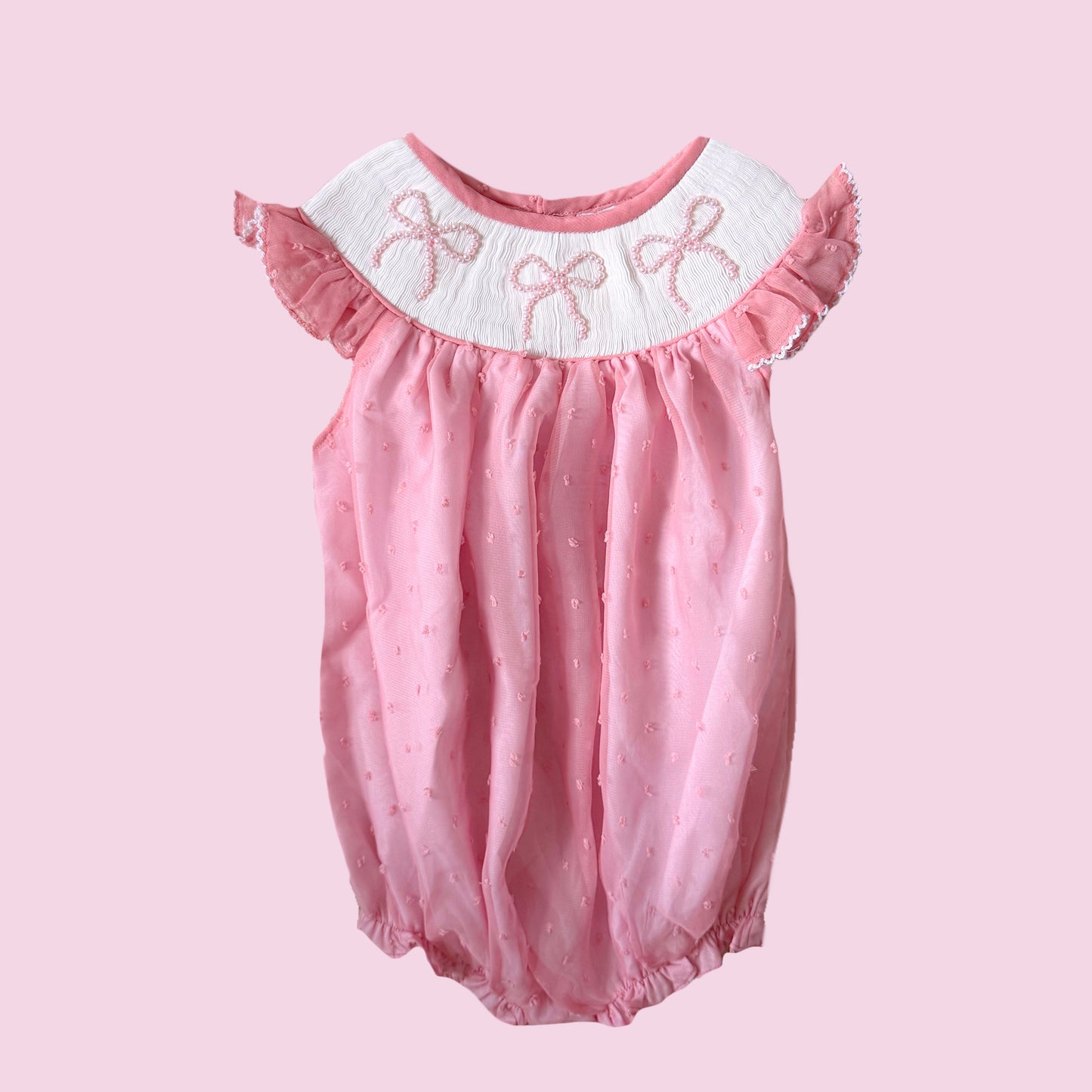 Pink Chiffon Pearl Bubble