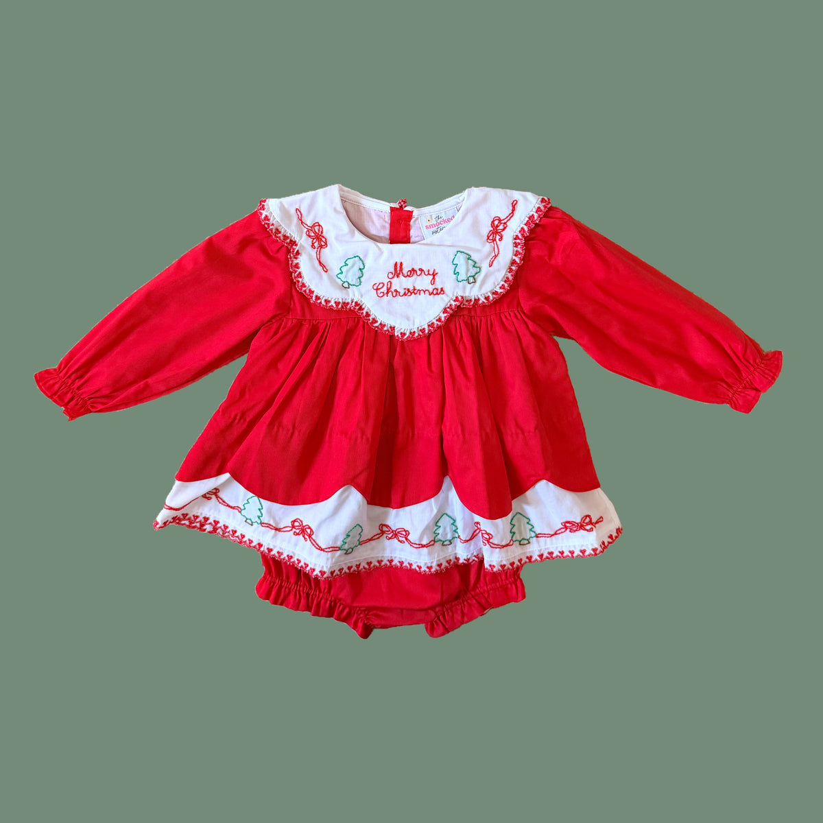 Merry Christmas Heirloom Diaper Set