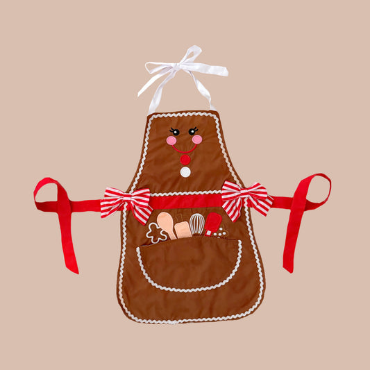 Gingerbread Apron- CHILD *GIRL*