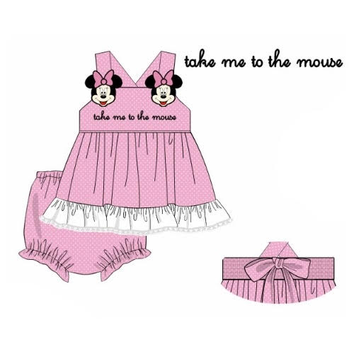 FLASH PREORDER: Take Me To The Mouse Diaper Set (Late September TAT)