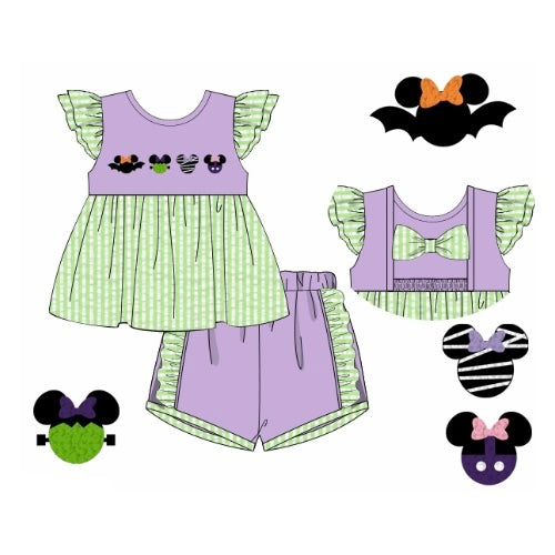FLASH PREORDER: Spooky Mouse Shorts Set (September TAT)
