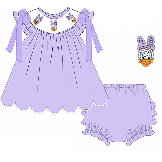 FLASH PREORDER: Chiffon Beaded Duck Diaper Set (Late September TAT)